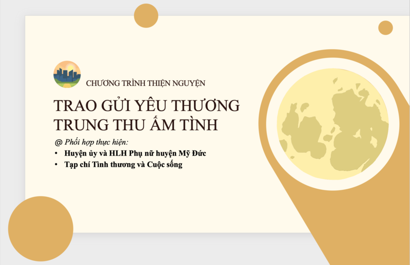 Góp nhặt yêu thương Trung thu ấm tình