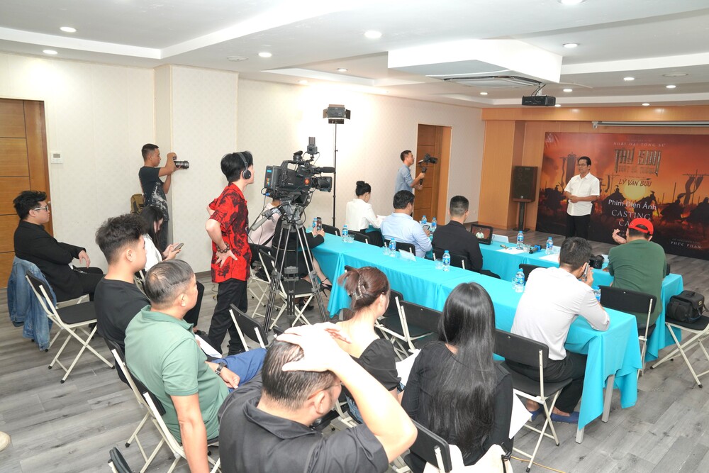 Không gian buổi casting bộ phim Tây Sơn thất hổ tướng tại Hà Nội